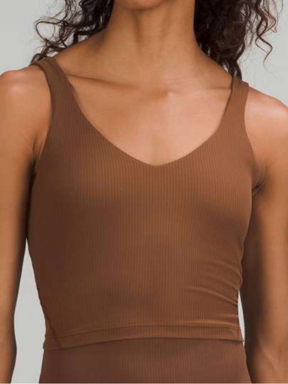 Lululemon Align Ribbed Tank Top- Roasted Brown/ Size 2